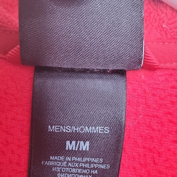 The North Face Polartec Quarter Zip Fleece Sweater Red - Picture 6 of 8